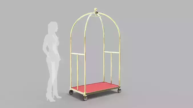 Luggage Trolley 1 3D model