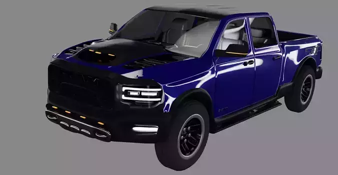 Dodge RAM 2021 TRX  Low-poly 3D model