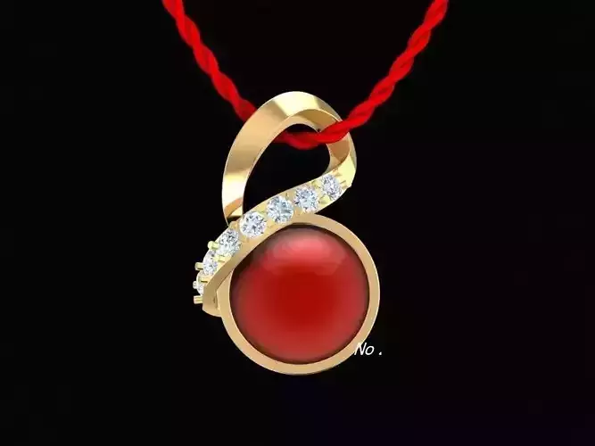 diamond pendant for women 270 3D print model