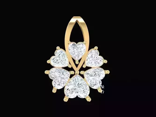 Flower Diamond Pendant for Women 276
