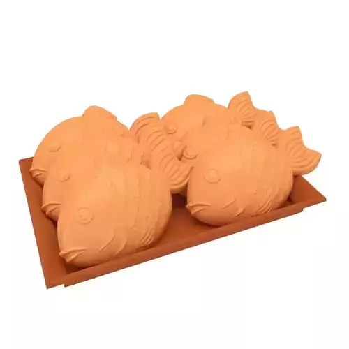 Taiyaki Japanese Cake Street Food 3D