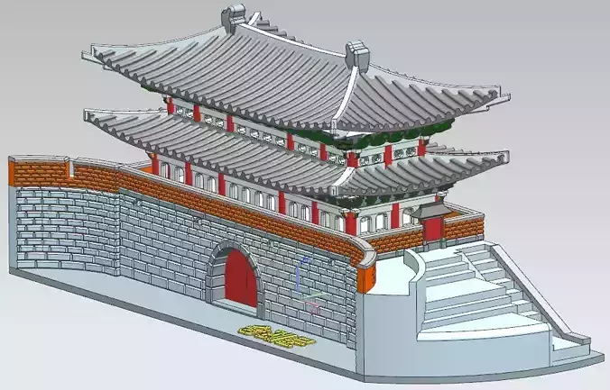 Sung-Nye-Mun of KOREA 3D model