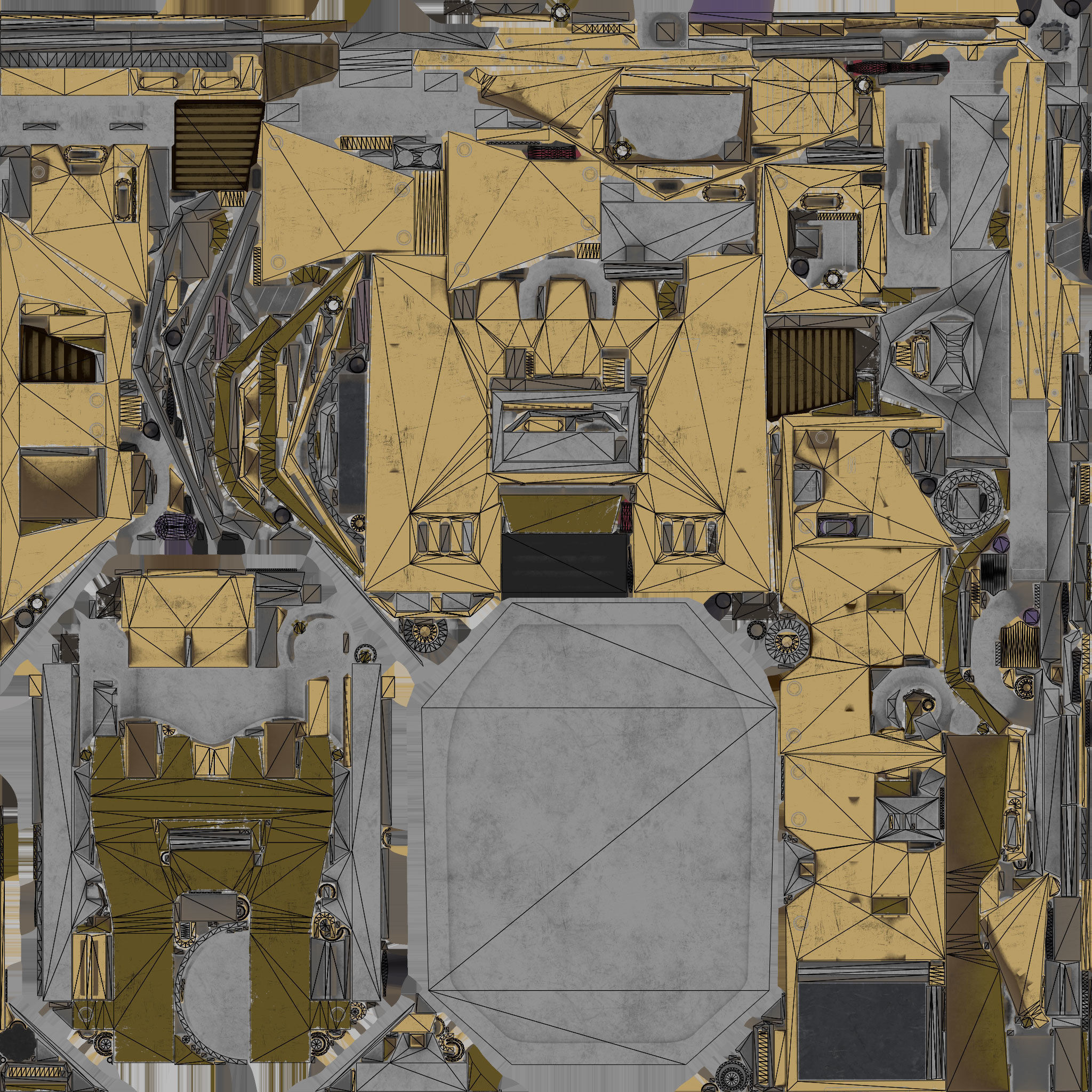 Retro-Futuristic Battle Tank Steel Wanderer Low-poly 3D model_17