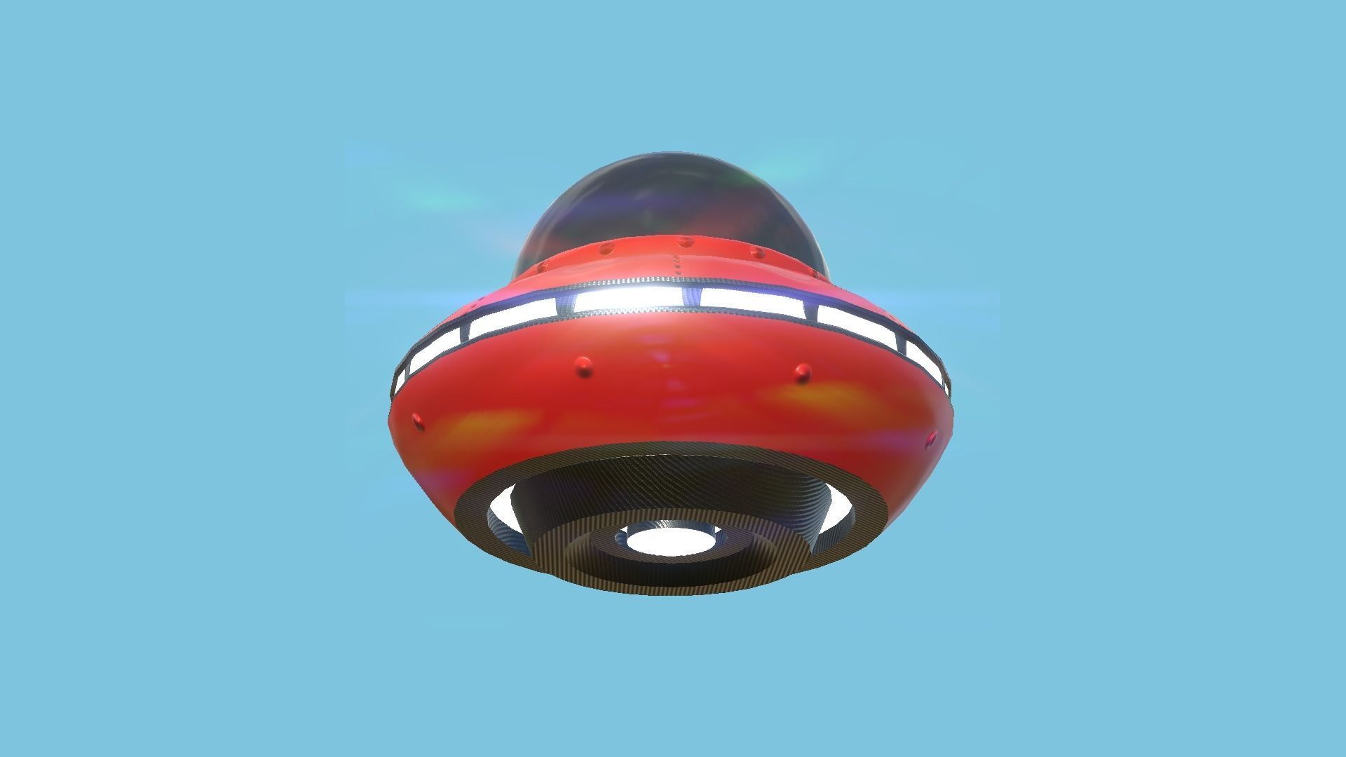 08 Cartoon UFO Collection - SciFi Flying Saucer Asset _16