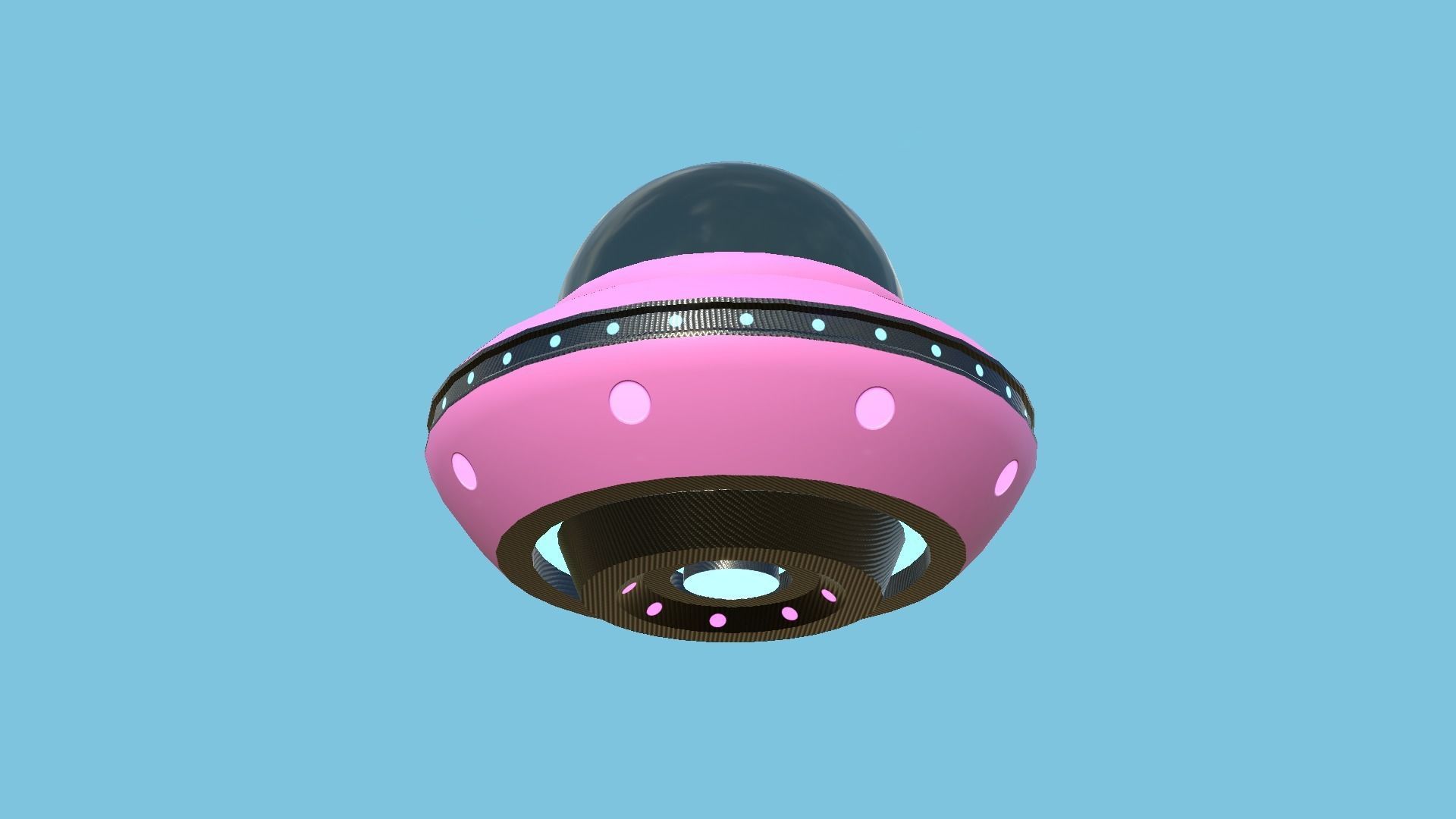08 Cartoon UFO Collection - SciFi Flying Saucer Asset _48