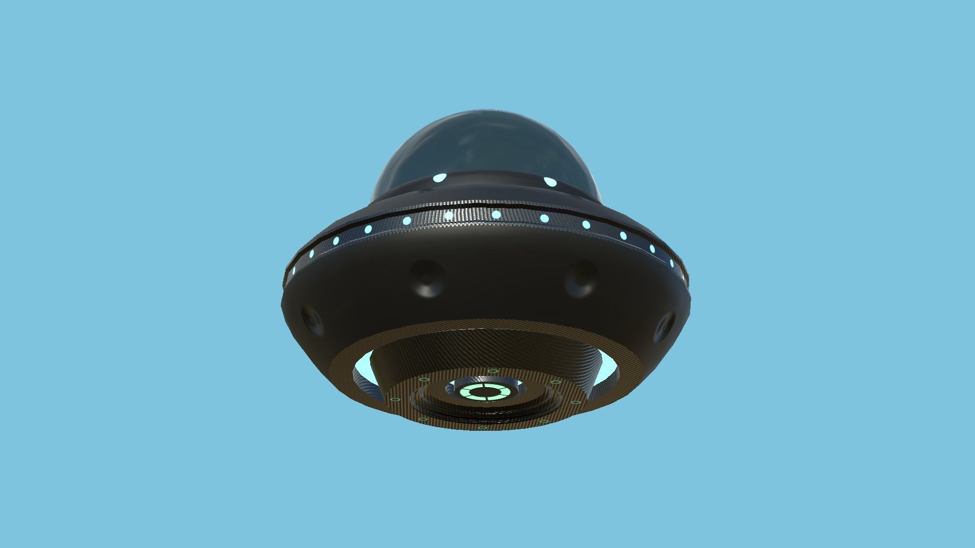 08 Cartoon UFO Collection - SciFi Flying Saucer Asset _36
