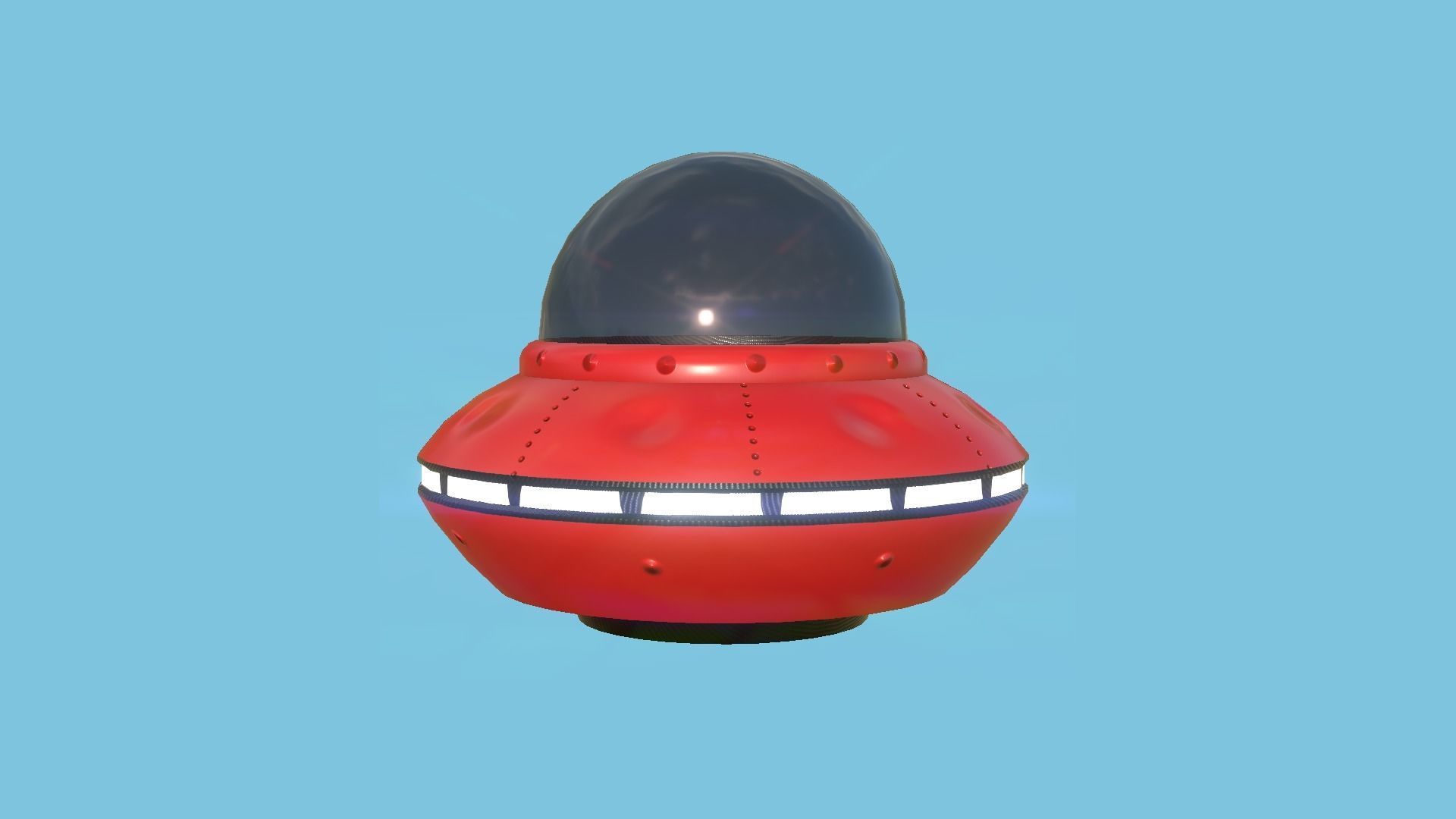 08 Cartoon UFO Collection - SciFi Flying Saucer Asset _18