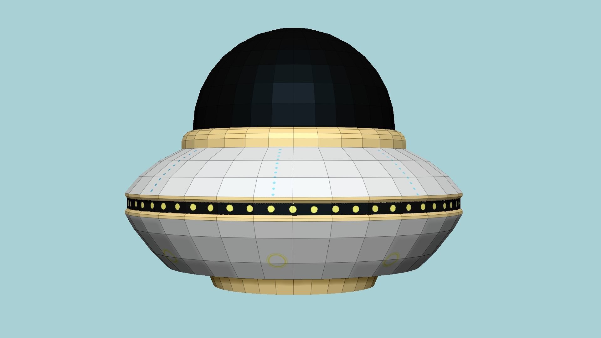 08 Cartoon UFO Collection - SciFi Flying Saucer Asset _60
