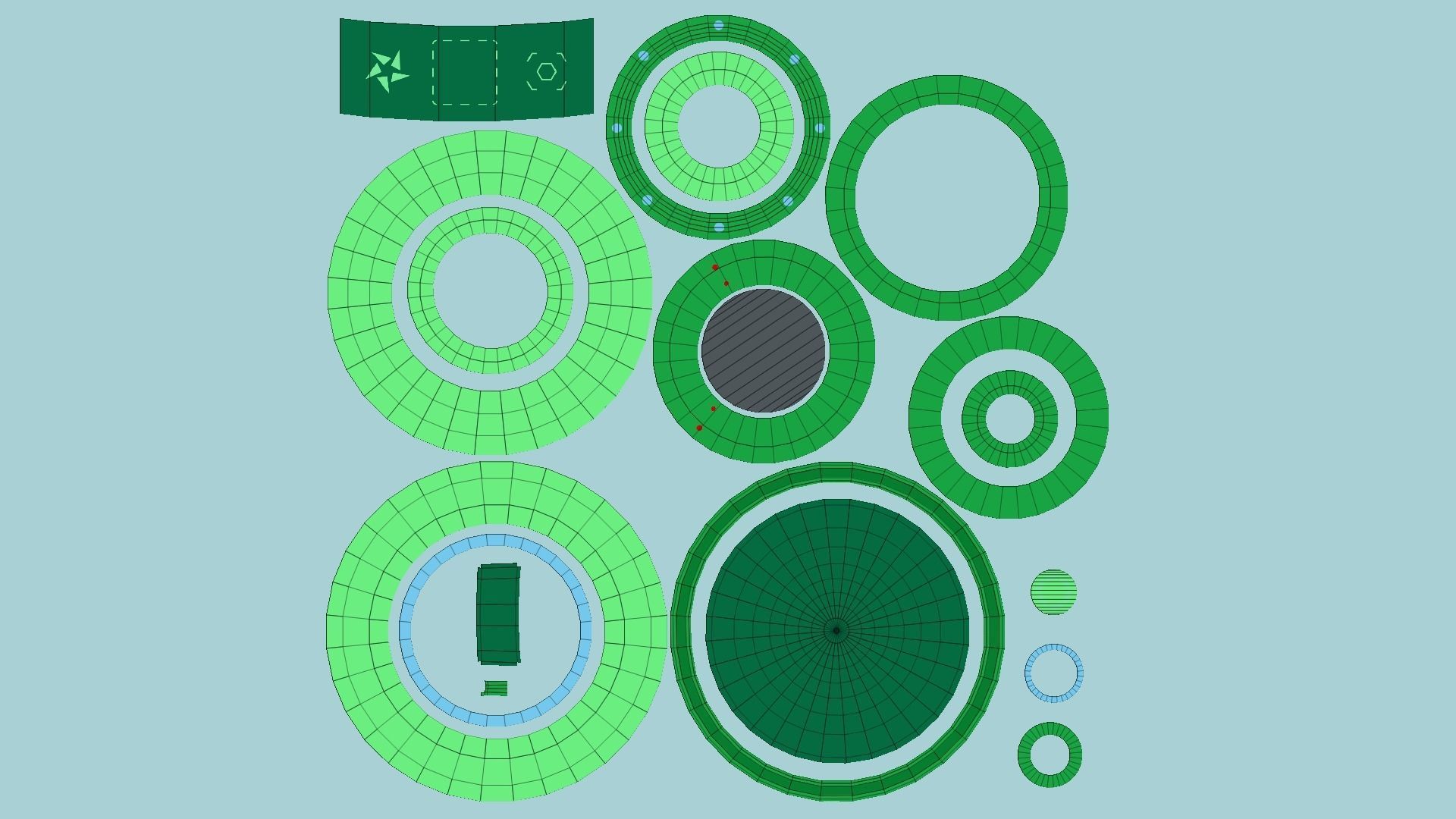 08 Cartoon UFO Collection - SciFi Flying Saucer Asset _56