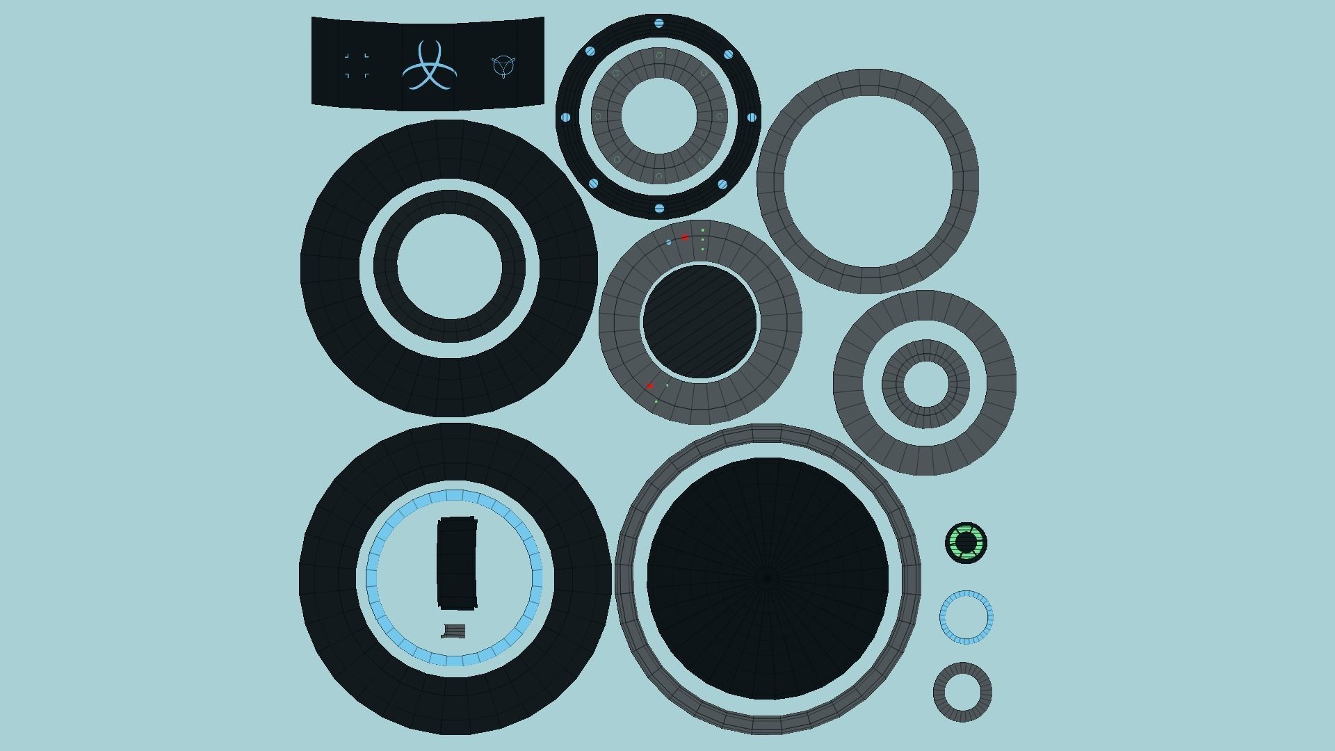 08 Cartoon UFO Collection - SciFi Flying Saucer Asset _62