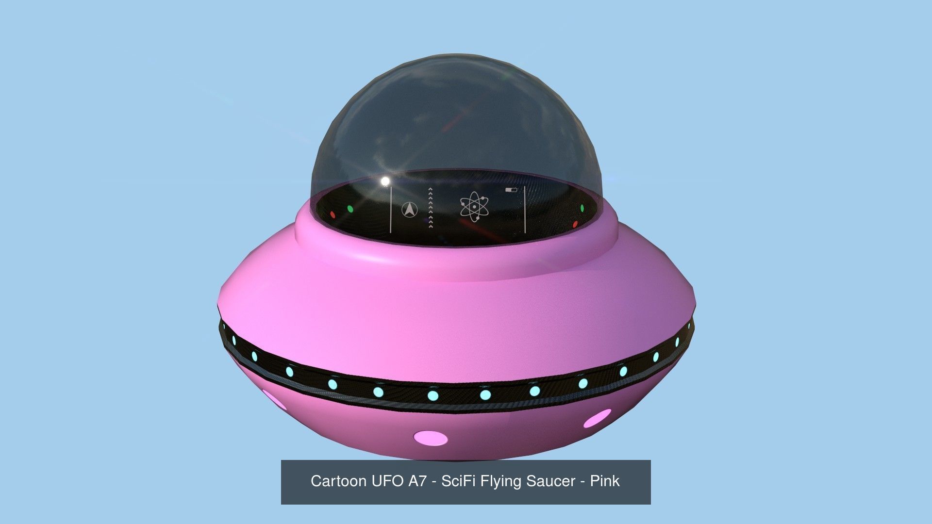 08 Cartoon UFO Collection - SciFi Flying Saucer Asset _8
