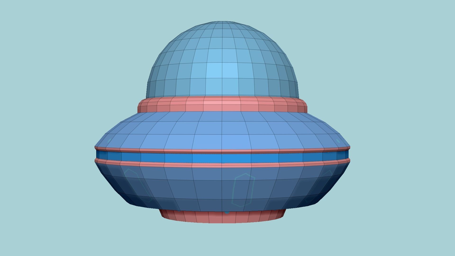 08 Cartoon UFO Collection - SciFi Flying Saucer Asset _50