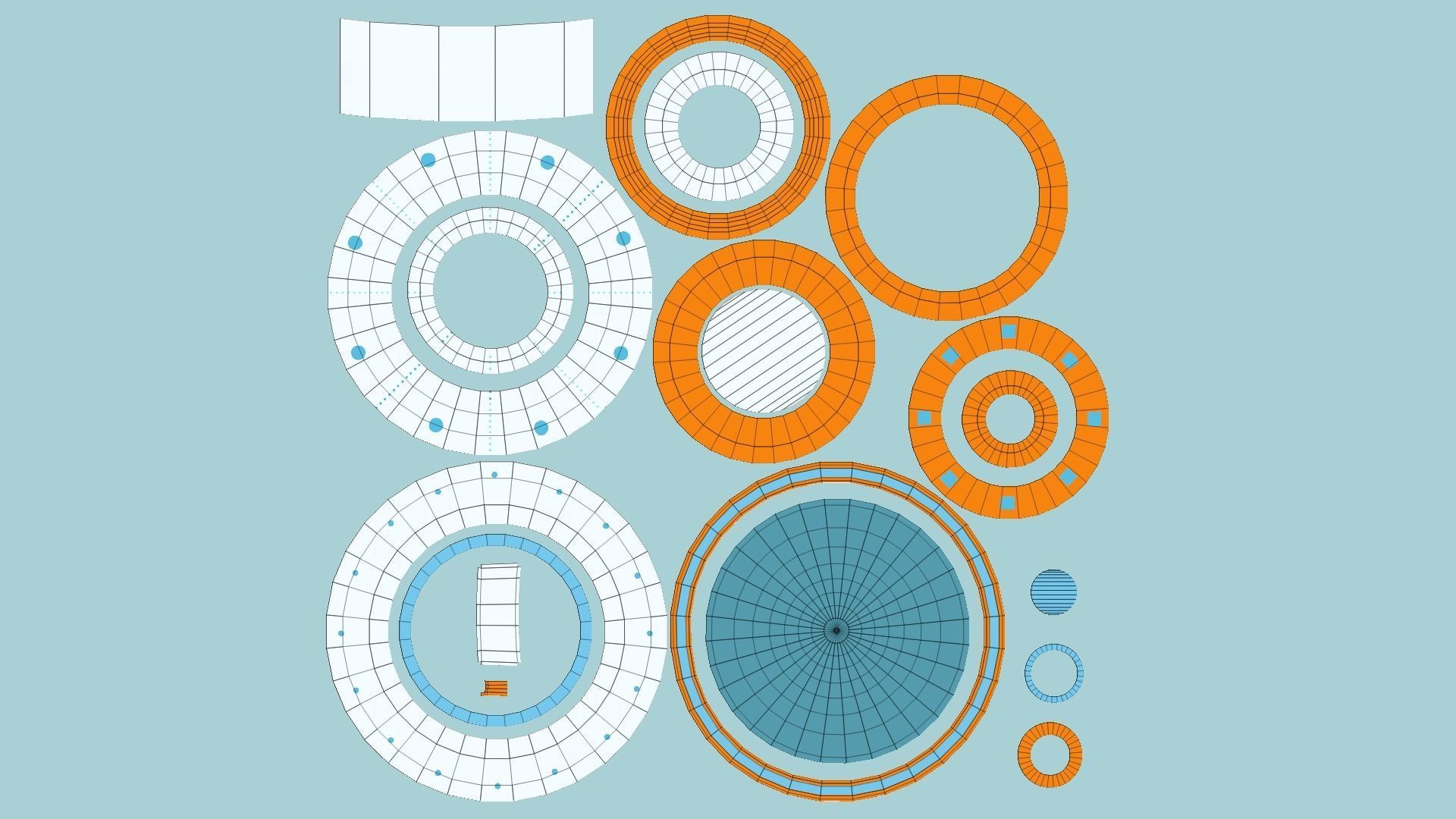 08 Cartoon UFO Collection - SciFi Flying Saucer Asset _52