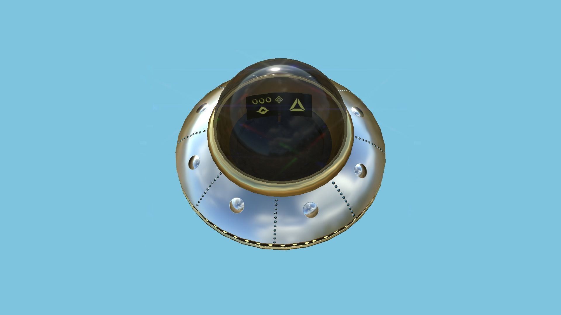 08 Cartoon UFO Collection - SciFi Flying Saucer Asset _46