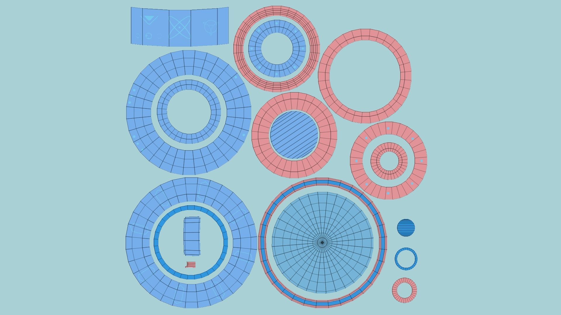 08 Cartoon UFO Collection - SciFi Flying Saucer Asset _57