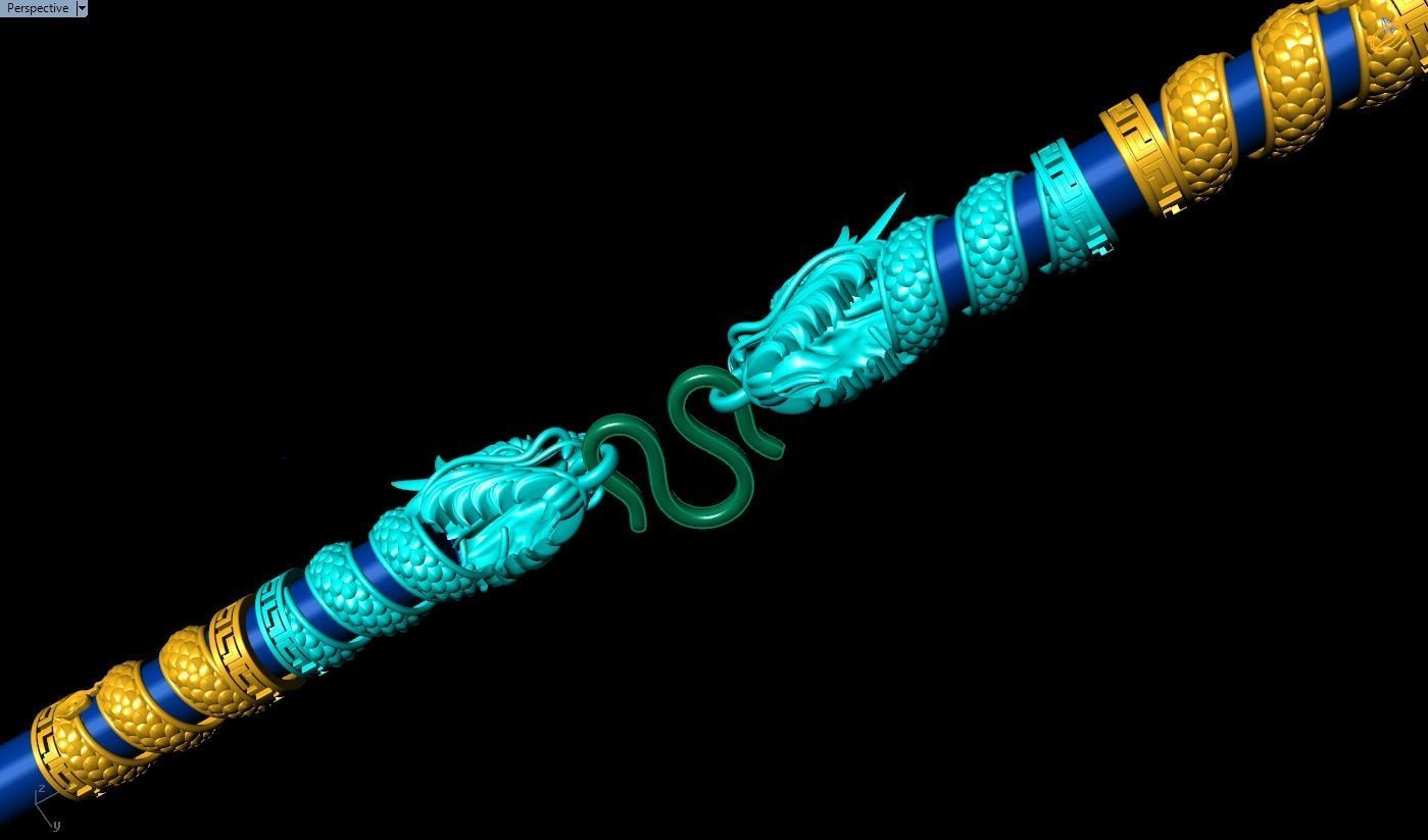 Dragon necklace - Dragon pendant - Wrap leather cord - N843 3D print model_8