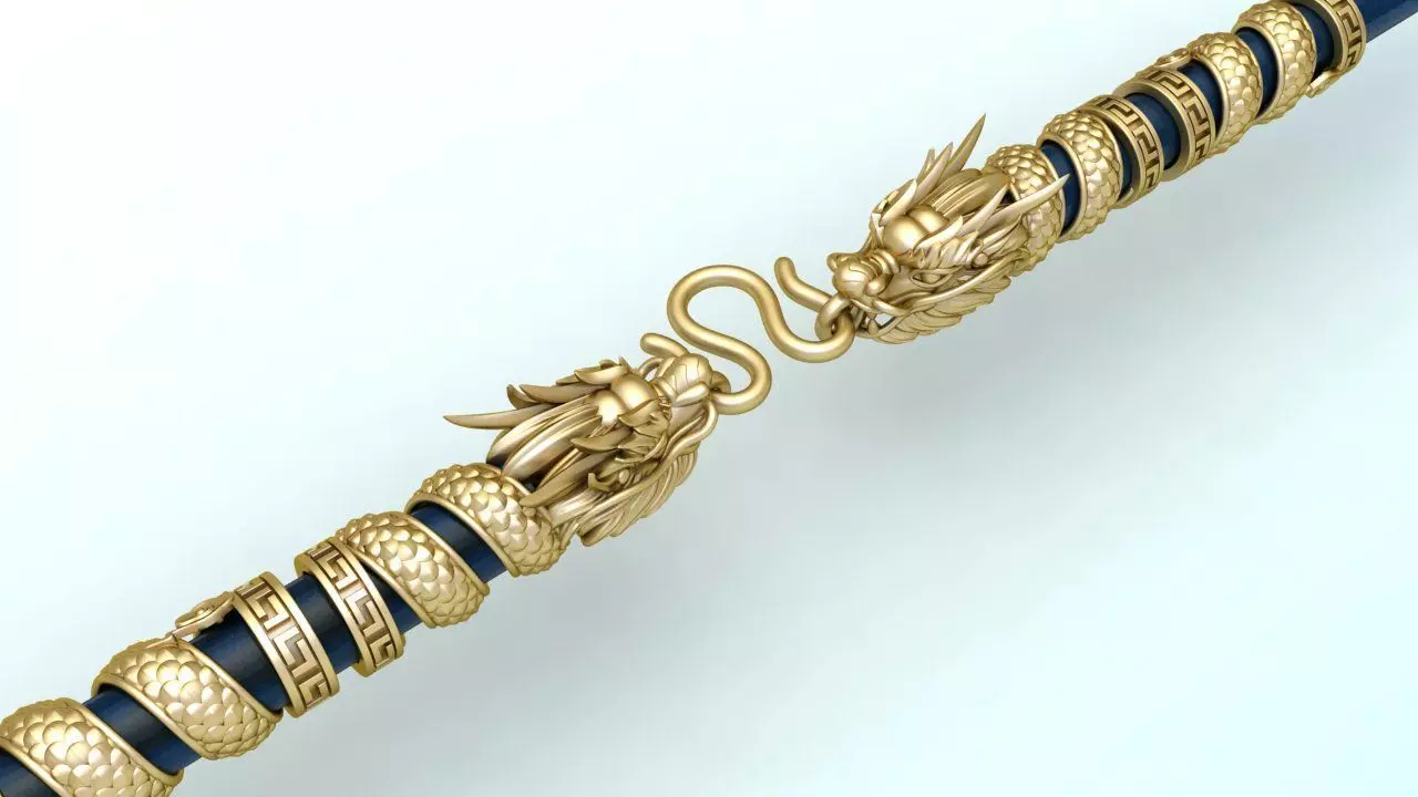 Dragon necklace - Dragon pendant - Wrap leather cord - N843 3D print model_0