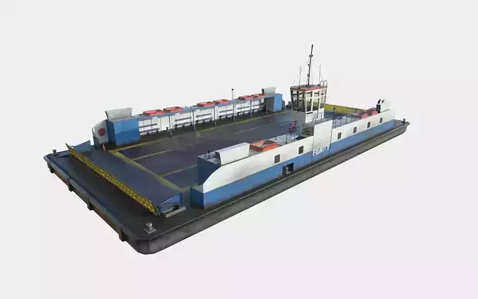 Ferry F-15 Low-poly 3D model