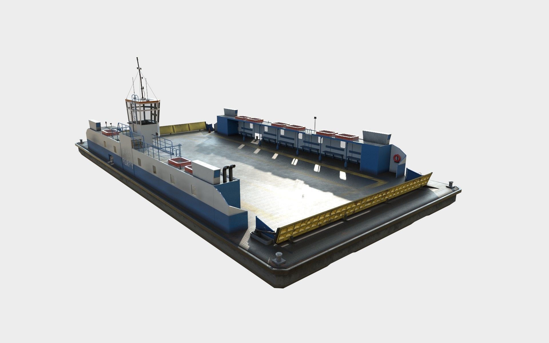 Ferry F-15 Low-poly 3D model_3