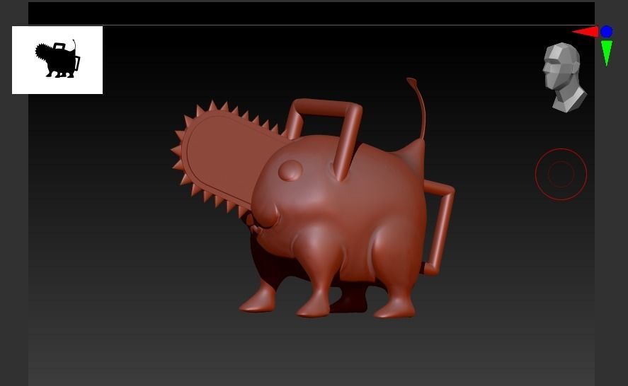 Pochita Chainsaw Man 3D print model_1