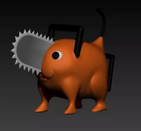 Pochita Chainsaw Man 3D print model_0
