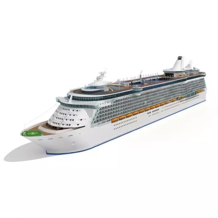 Cruise Ship 3D model_0