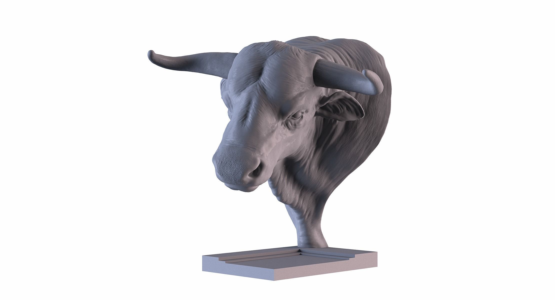 Head Bull 3D print model_7