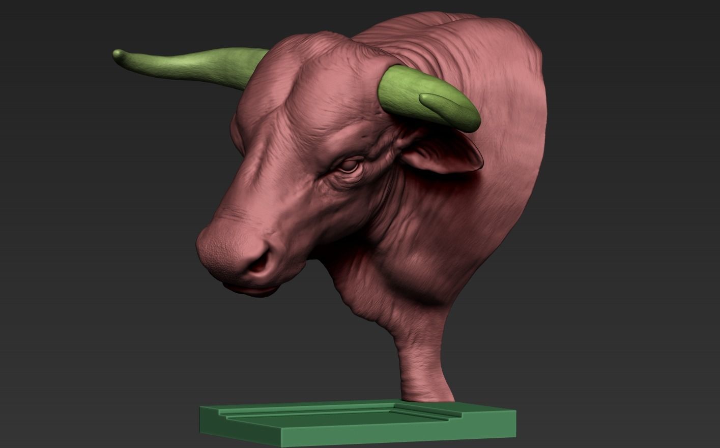 Head Bull 3D print model_17