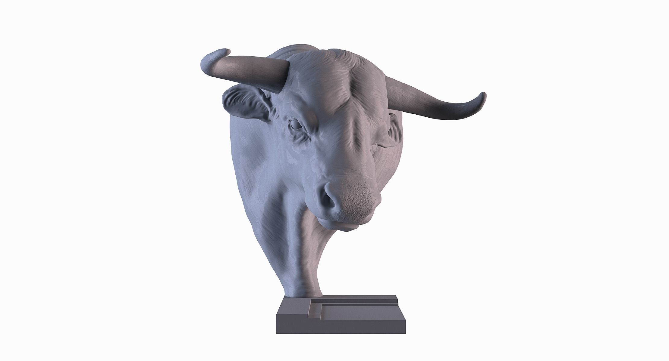 Head Bull 3D print model_1