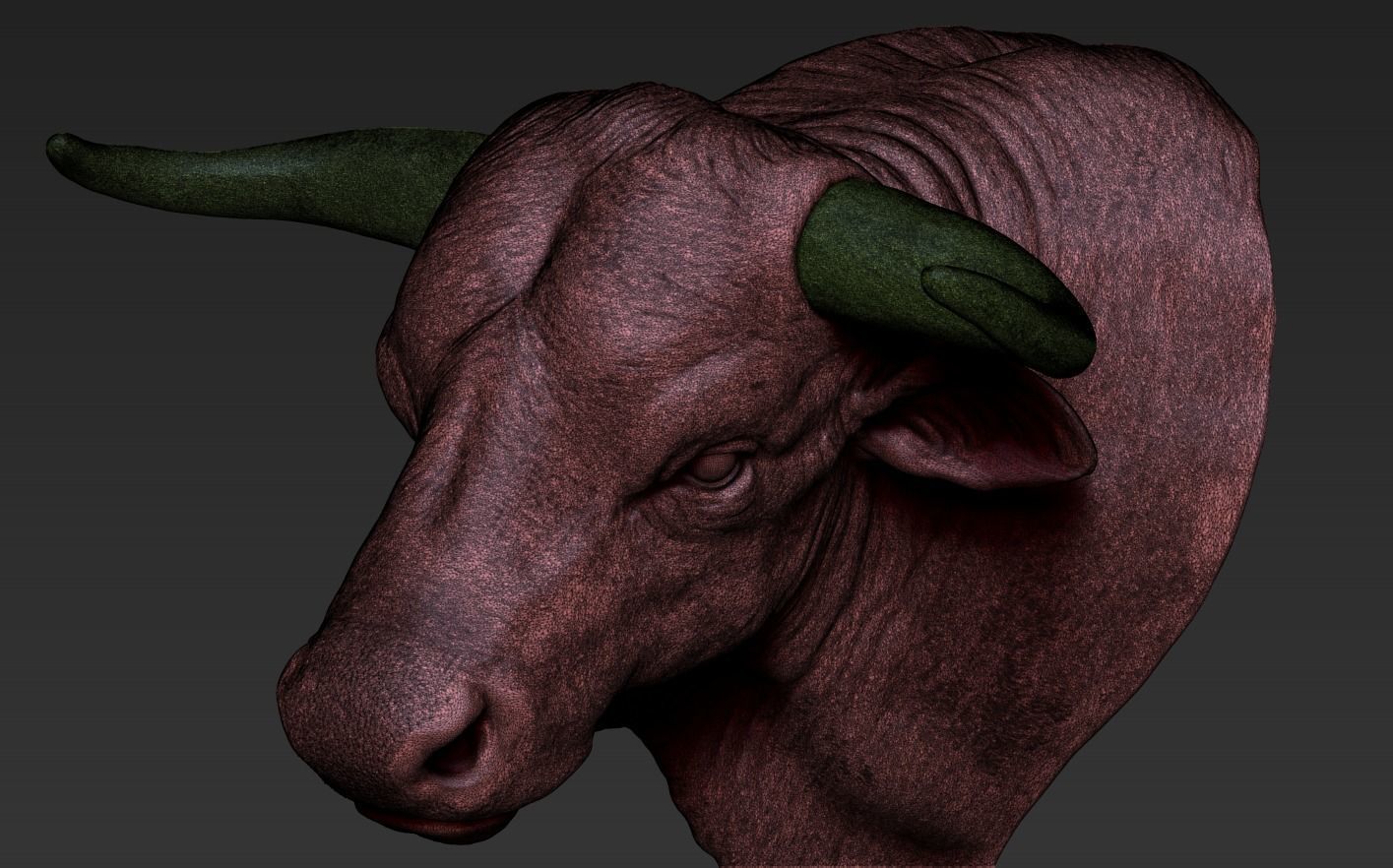 Head Bull 3D print model_19