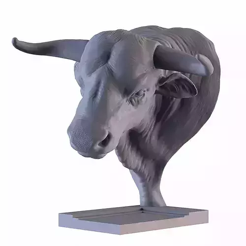 Head Bull 3D print model