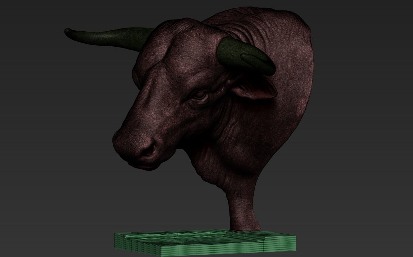 Head Bull 3D print model_18