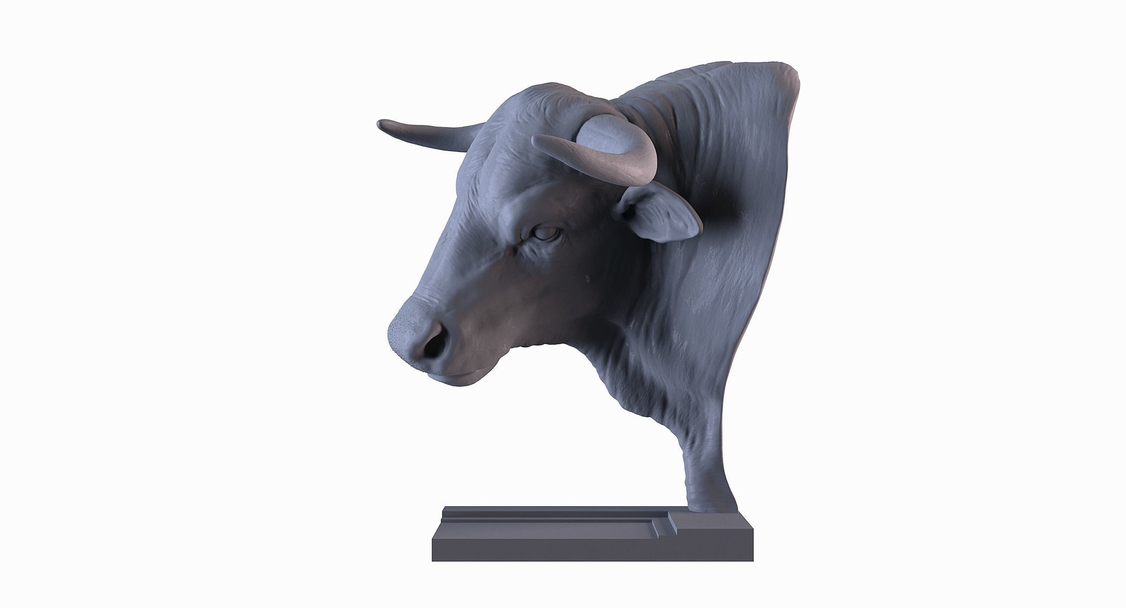 Head Bull 3D print model_6