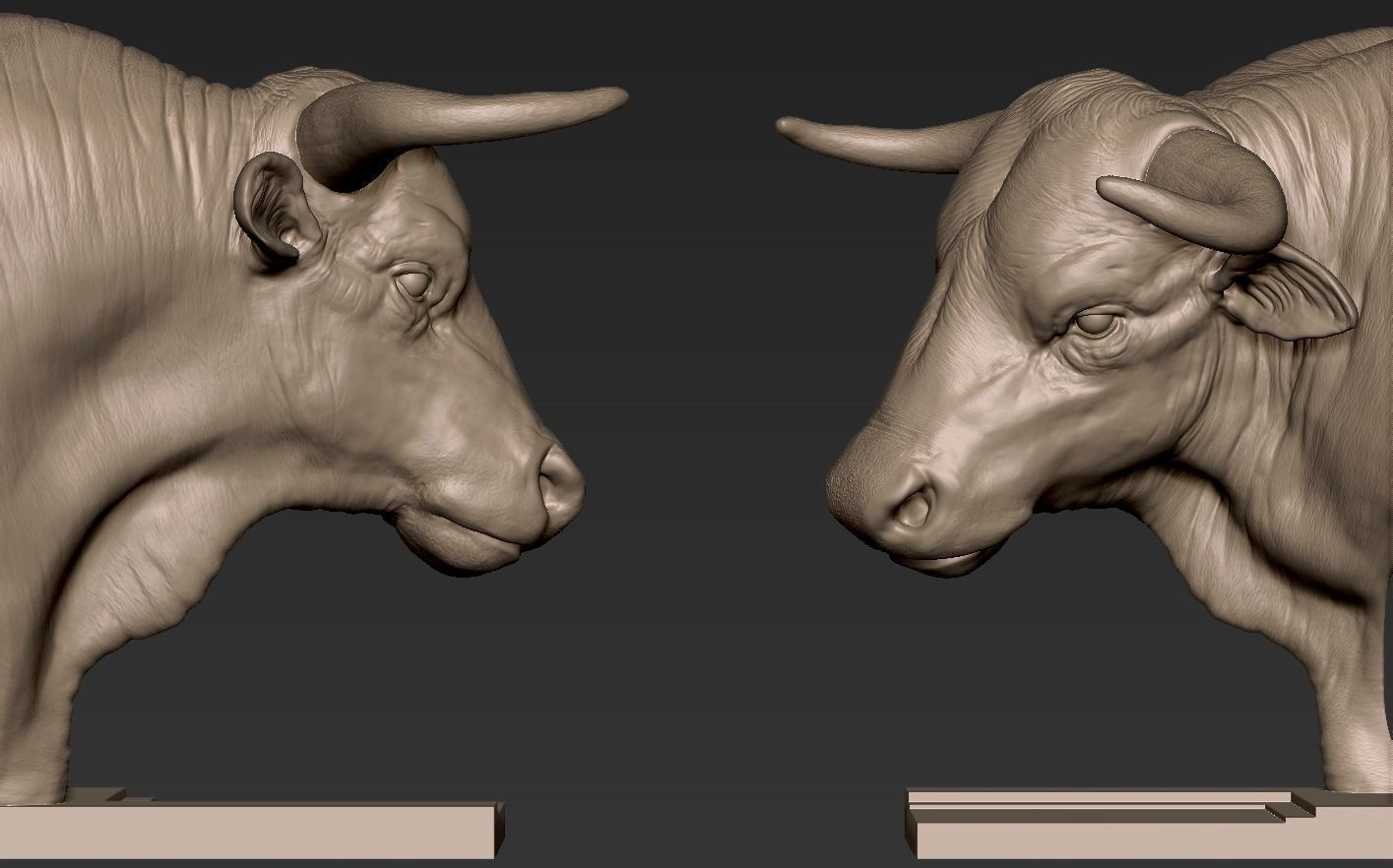 Head Bull 3D print model_16