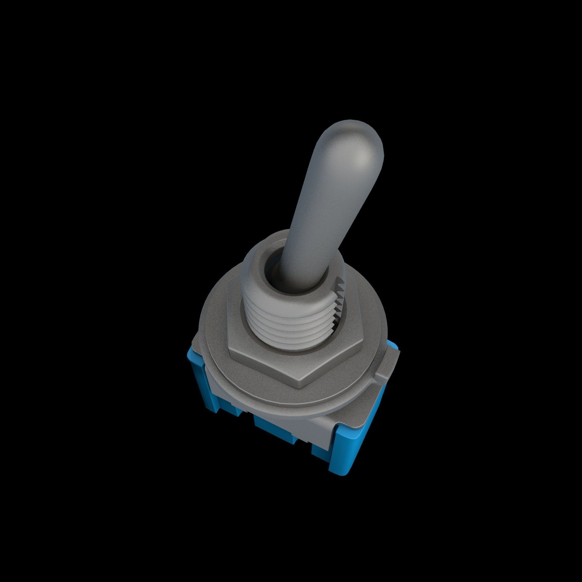 Toggle switch 3D model_2
