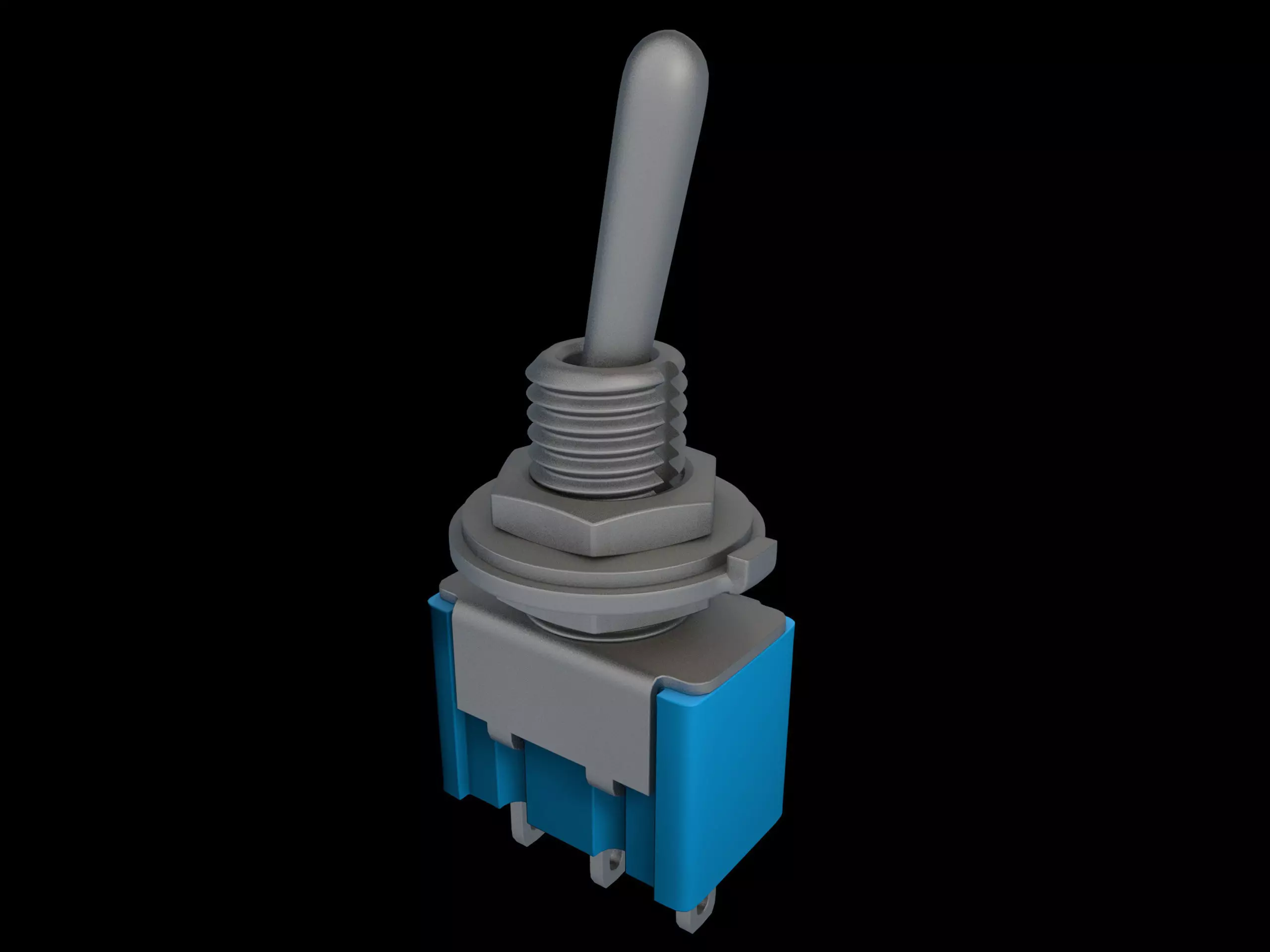 Toggle switch 3D model_0