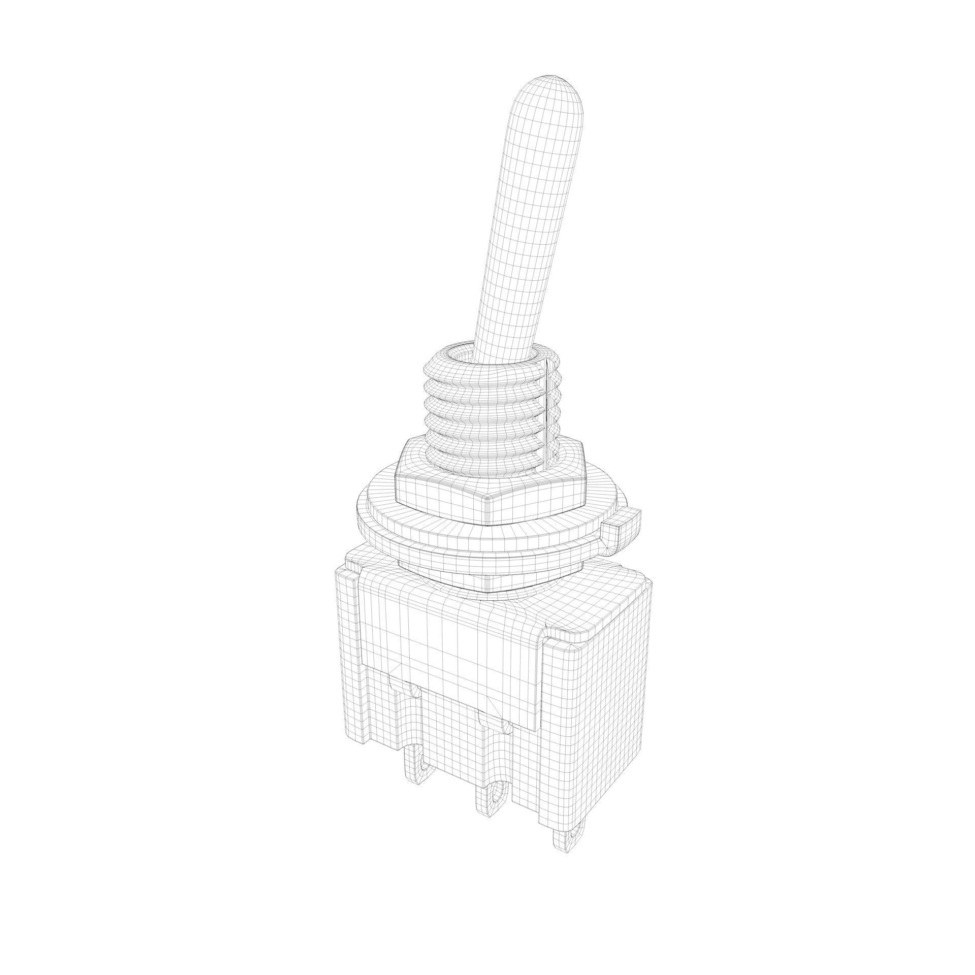Toggle switch 3D model_5