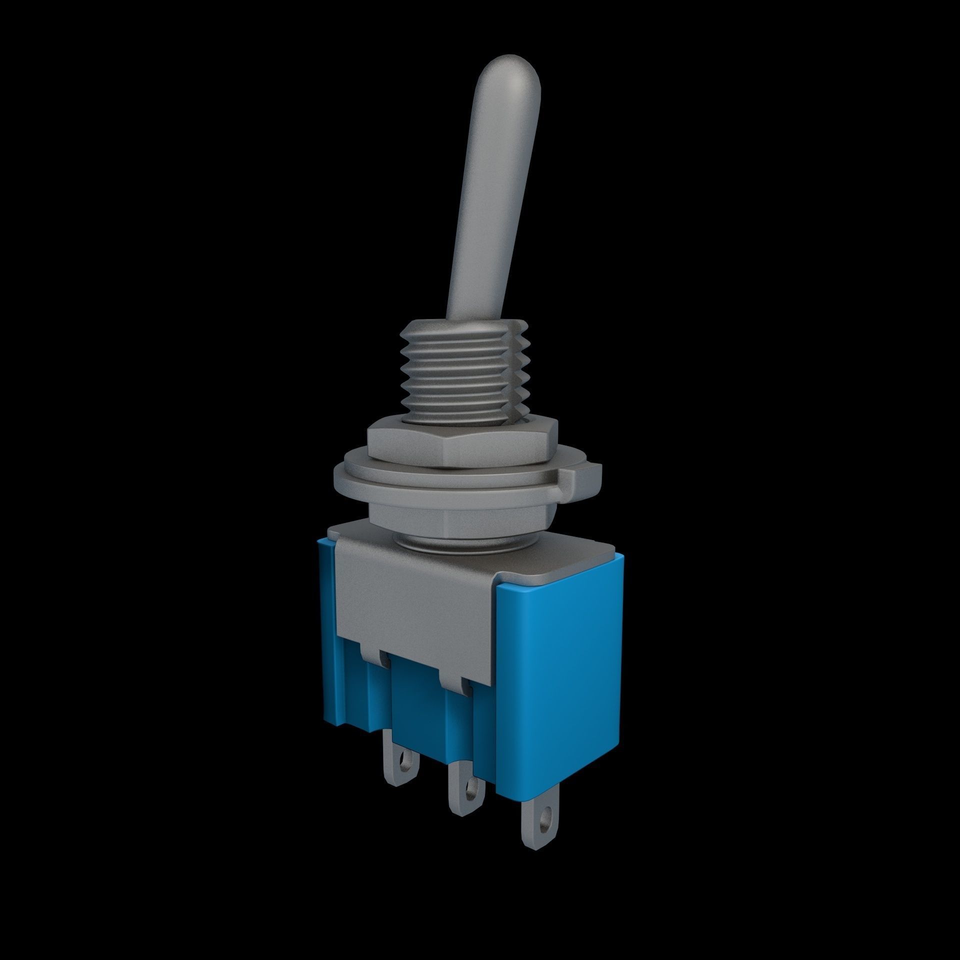 Toggle switch 3D model_3