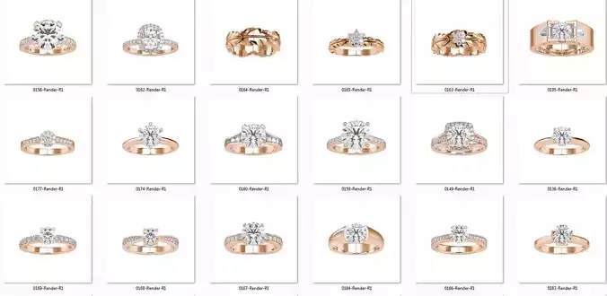 wedding ring 100 stl file with rander images and video 3D  model