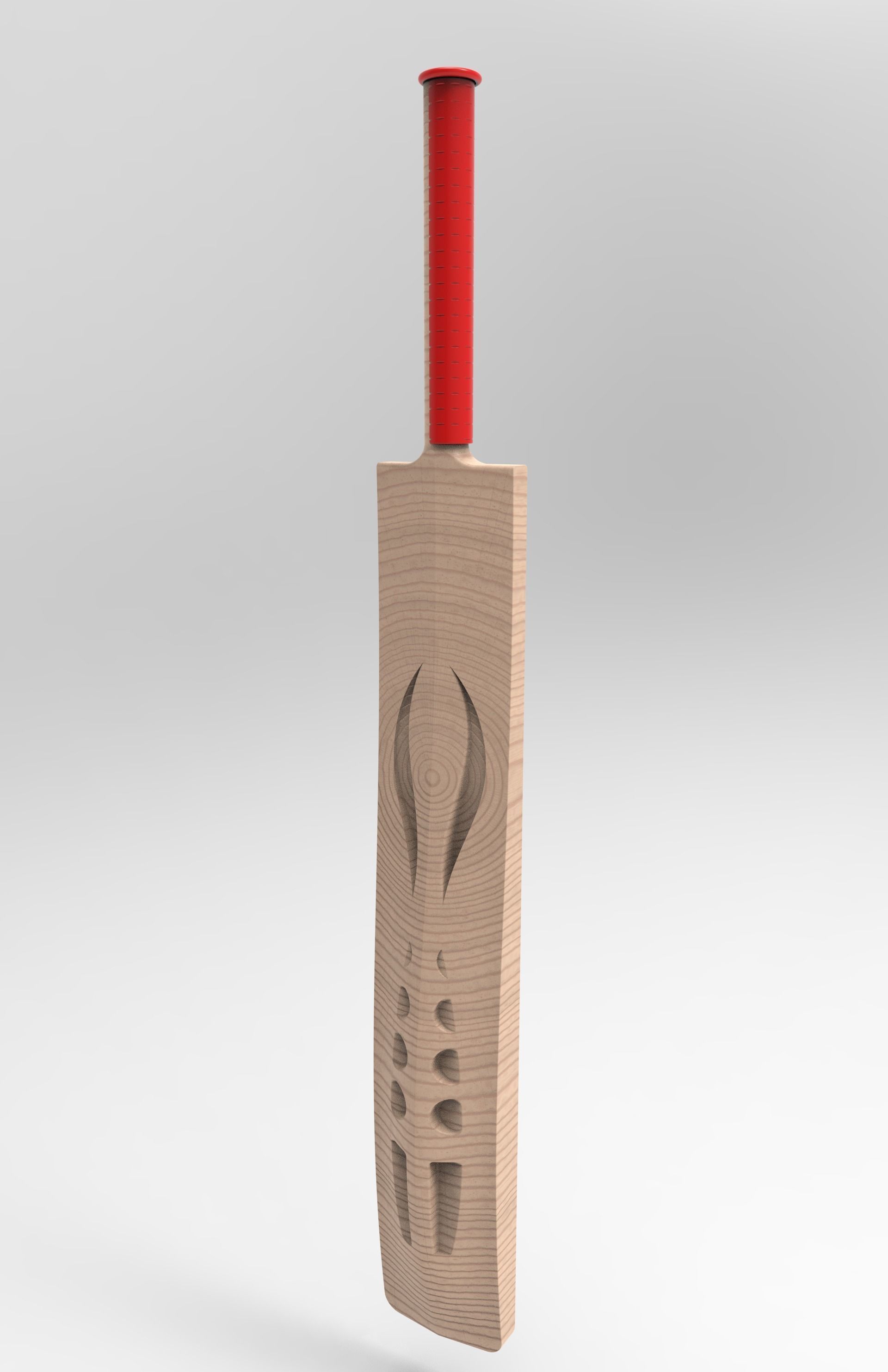 CRICKET BAT Free low-poly 3D model_2