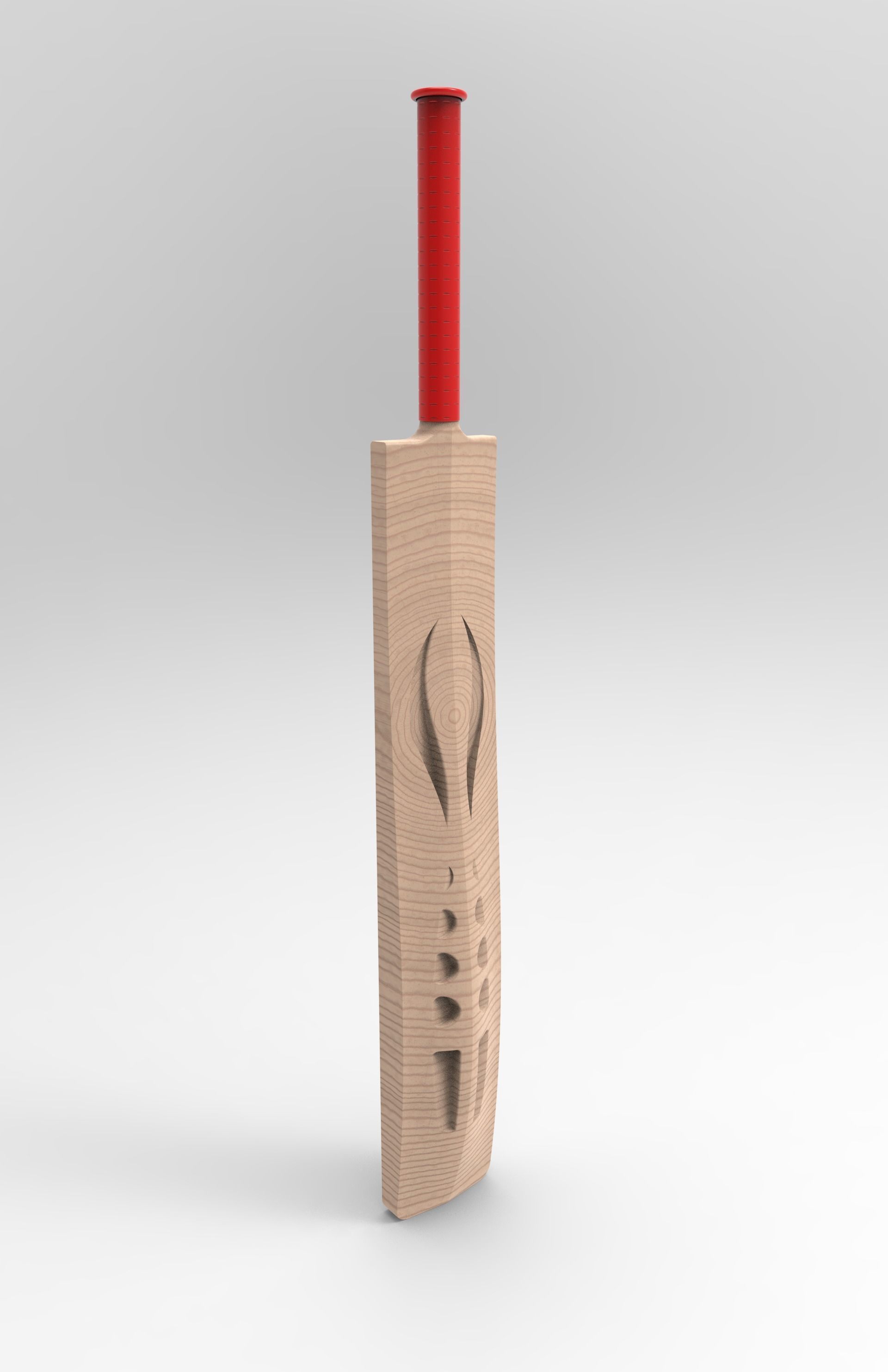 CRICKET BAT Free low-poly 3D model_1