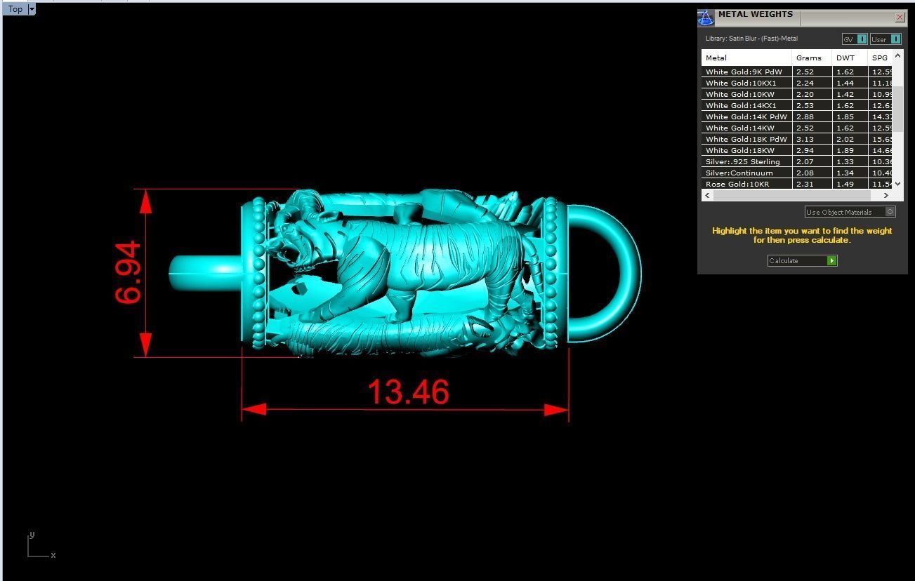 Tiger necklace - Chain necklaces - Tiger bracelet - N1141 3D print model_5