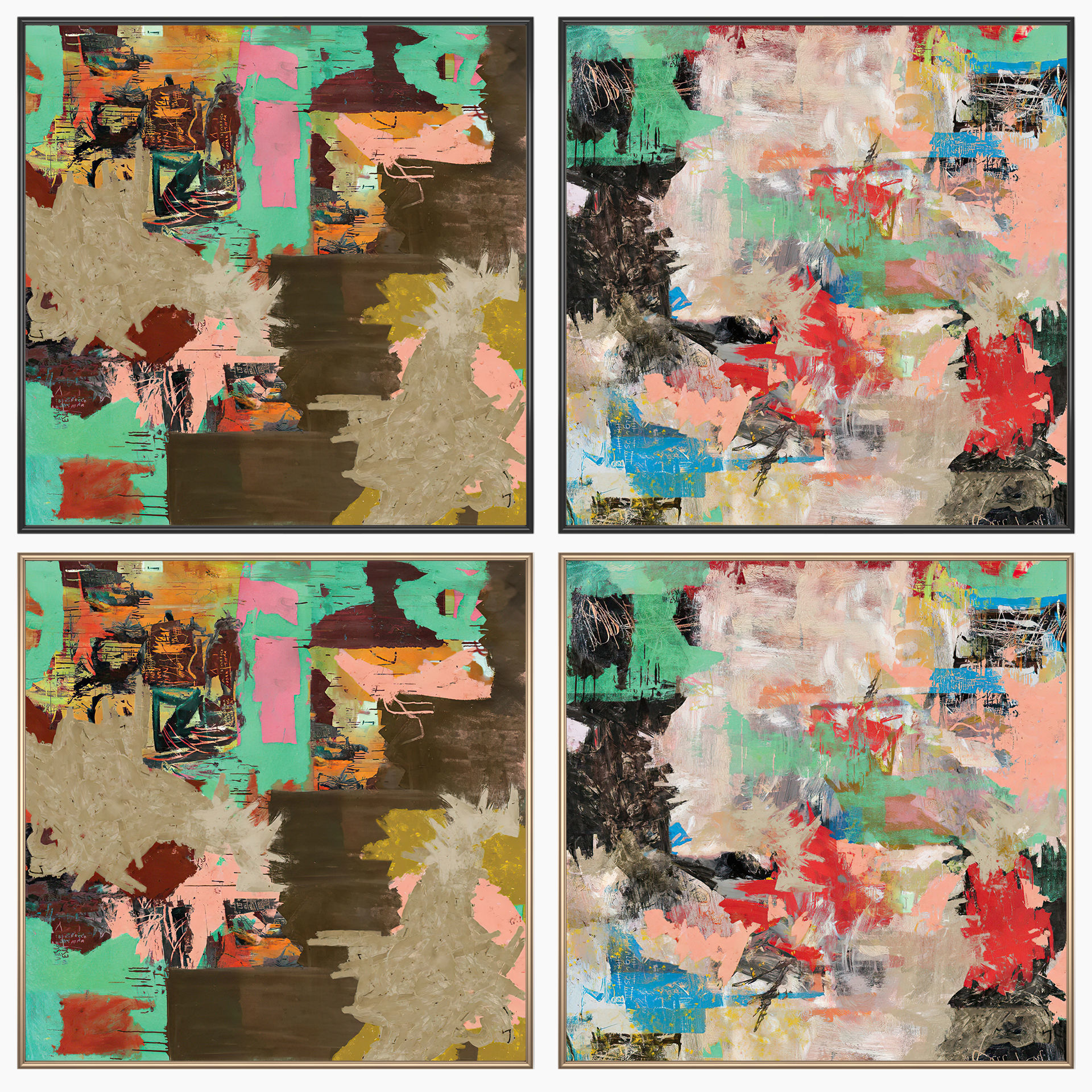 Wall Art Set 3494 3D model_1