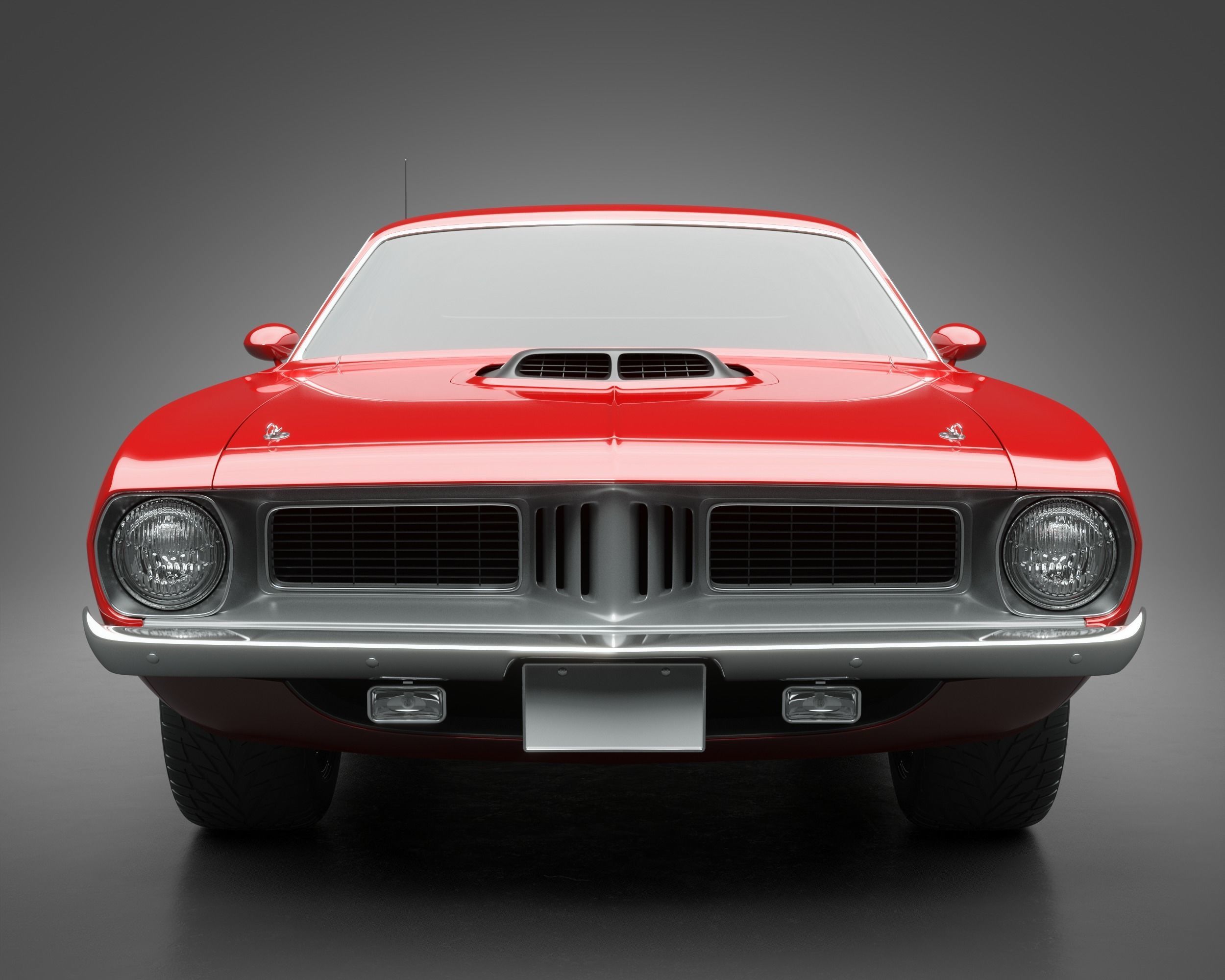 1972 Plymouth HEMI Cuda 3D model_2