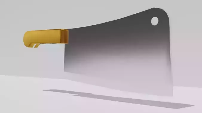 Butcher Knife Free low-poly 3D model