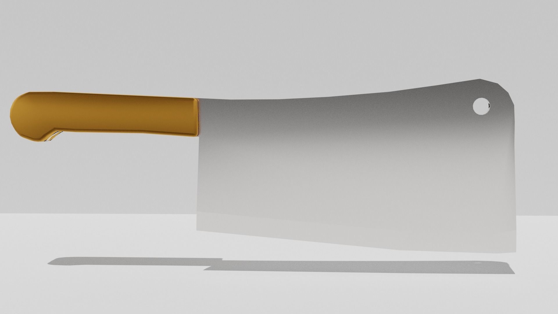 Butcher Knife Free low-poly 3D model_1