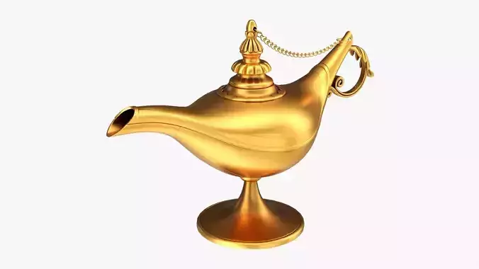 Magic Aladdin lamp 3D model