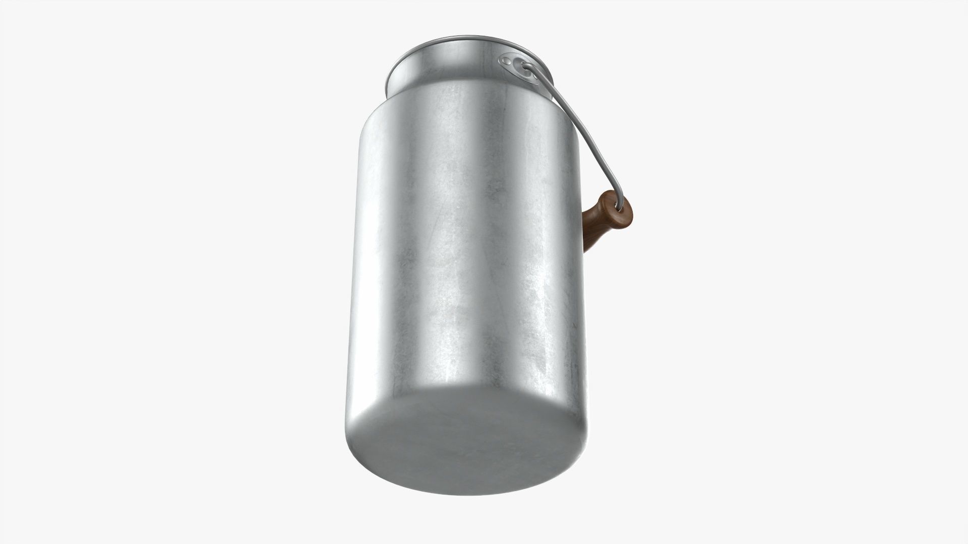 Milk can aluminum 01 3D model_2