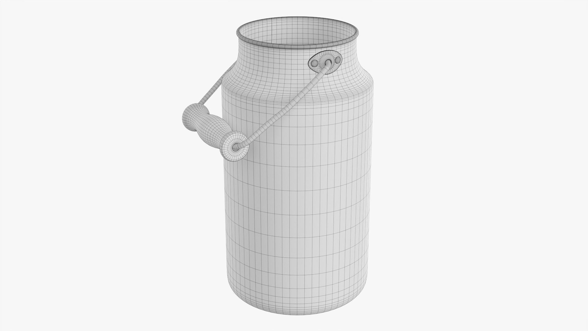 Milk can aluminum 01 3D model_6