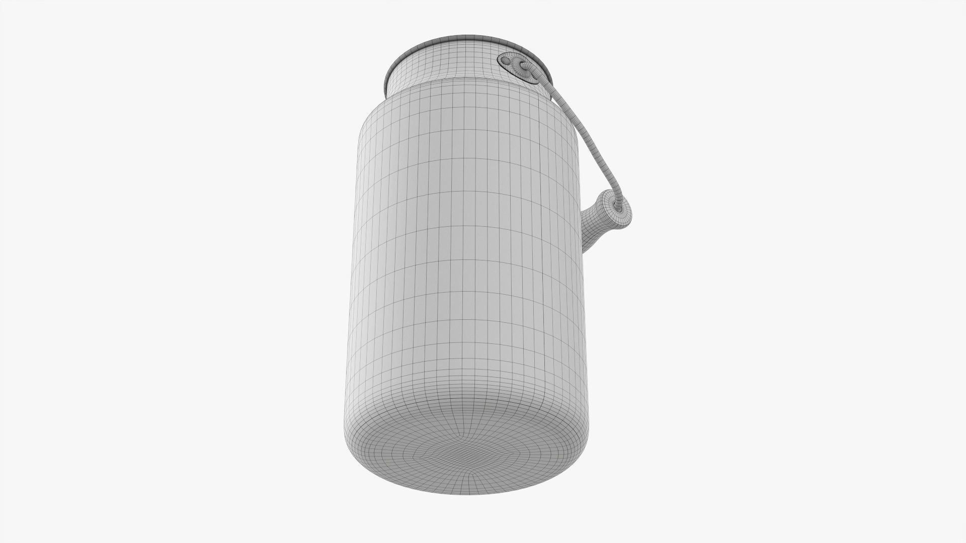 Milk can aluminum 01 3D model_8